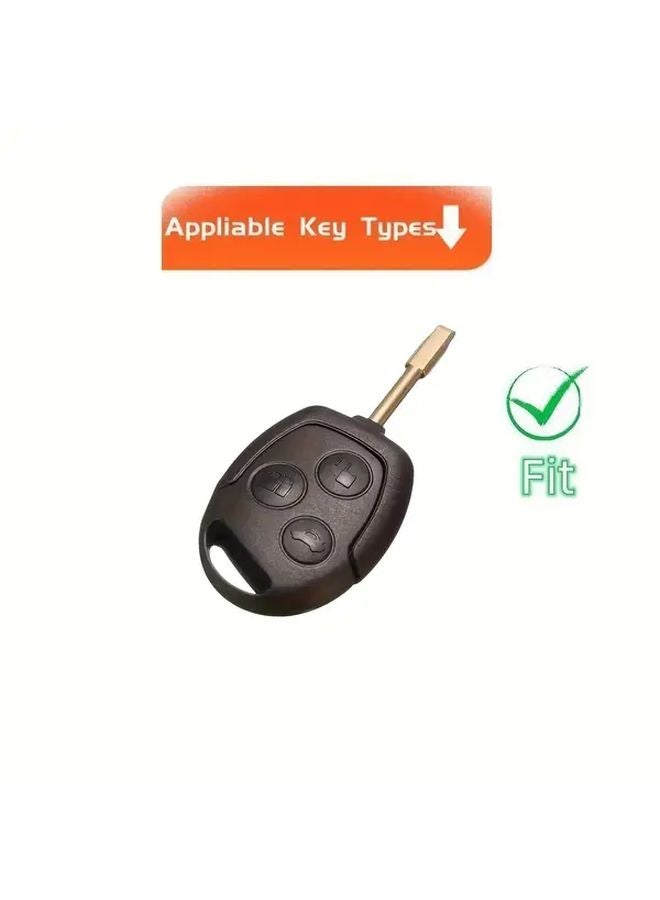 غطاء مفتاح TPU أبيض لفورد فوكس C ماكس مونديو MK3 MK4 فييستا MK5 MK7 - Image 3